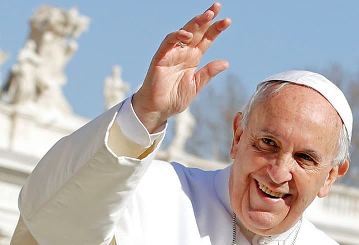 Il Santo Padre conferma la sua partecipazione