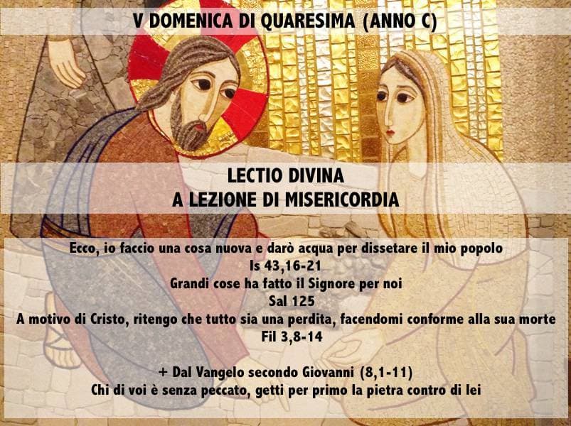 V DOMENICA DI QUARESIMA (ANNO C) – Lectio Divina￼