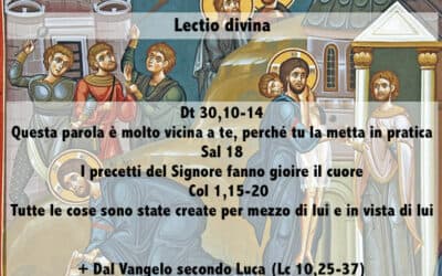 XV DOMENICA DEL TEMPO ORDINARIO (ANNO C) – Lectio divina