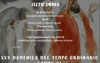 XXX DOMENICA DEL TEMPO ORDINARIO (ANNO C) – Lectio divina￼