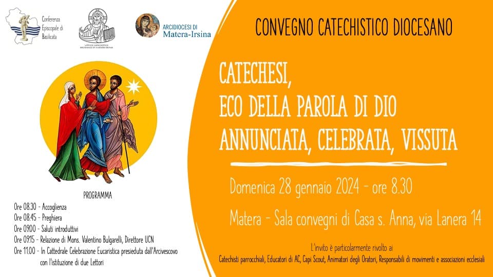 La Catechesi, eco della Parola di Dio annunciata, celebrata e vissuta