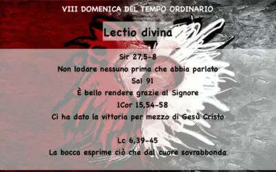 VIII DOMENICA DEL TEMPO ORDINARIO (ANNO C) – Lectio divina