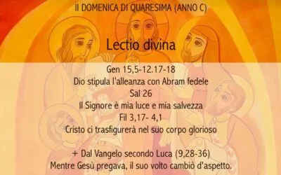 II DOMENICA DI QUARESIMA (ANNO C) – Lectio divina￼