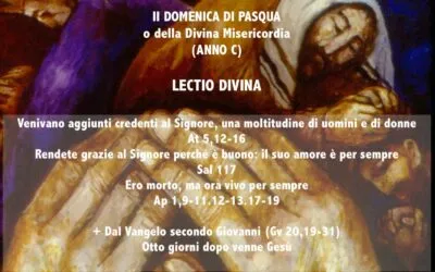 II DOMENICA DI PASQUA o della Divina Misericordia (ANNO C) – Lectio Divina ￼