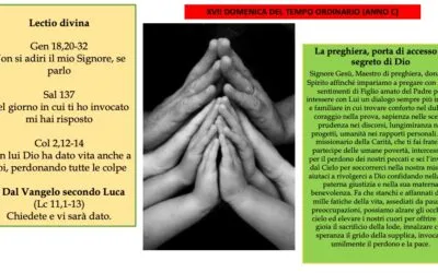 XVII DOMENICA DEL TEMPO ORDINARIO (ANNO C) – Lectio divina￼