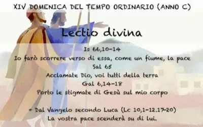 XIV DOMENICA DEL TEMPO ORDINARIO (ANNO C) – Lectio divina