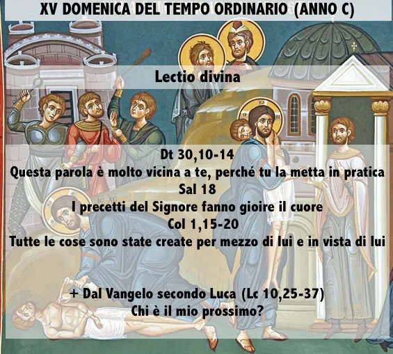 XV DOMENICA DEL TEMPO ORDINARIO (ANNO C) – Lectio divina￼