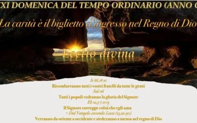 XXI DOMENICA DEL TEMPO ORDINARIO (ANNO C) – Lectio divina￼