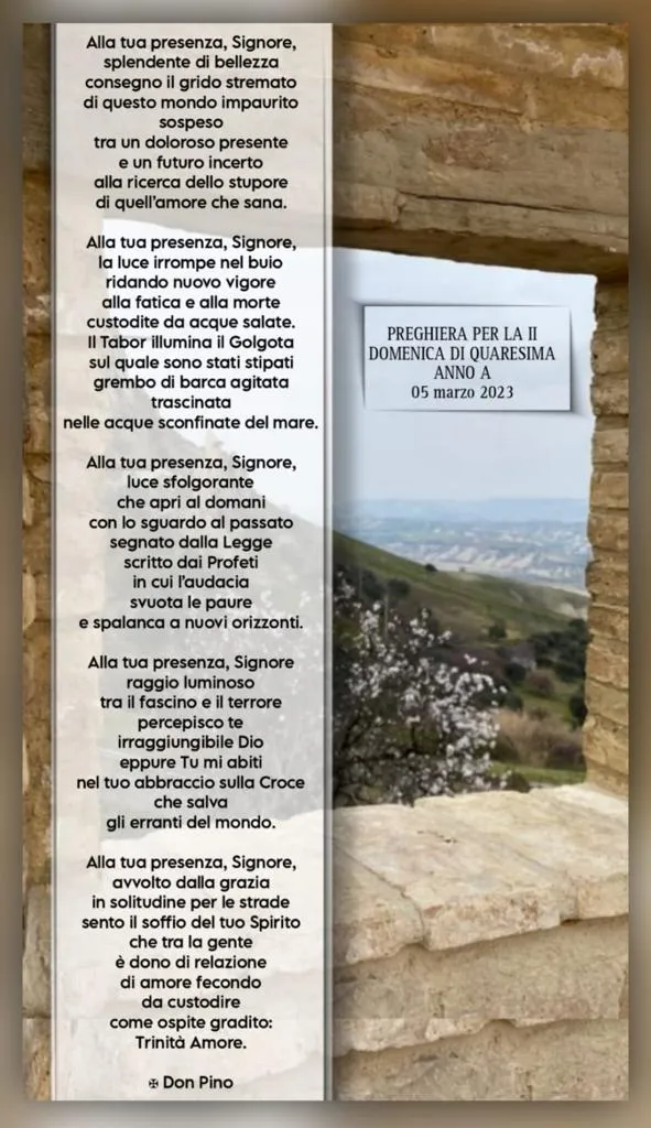 Seconda Domenica di Quaresima 2023
