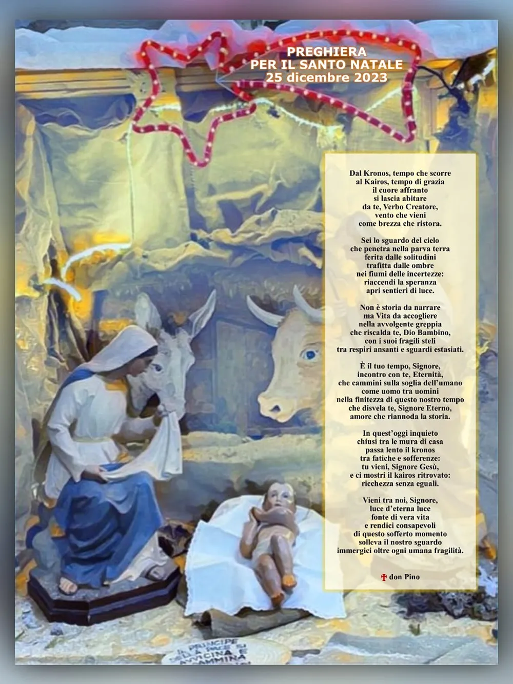 Preghiera per il Santo Natale 2023
