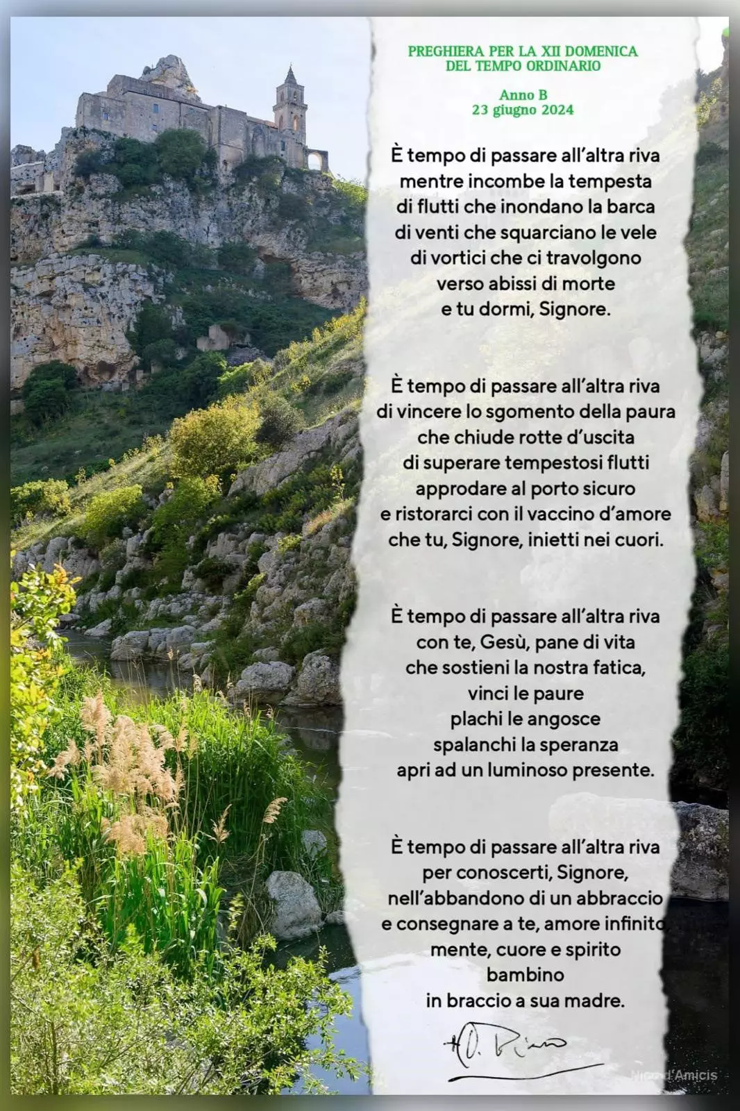 Preghiera per la XII Domenica del tempo ordinario - Anno B