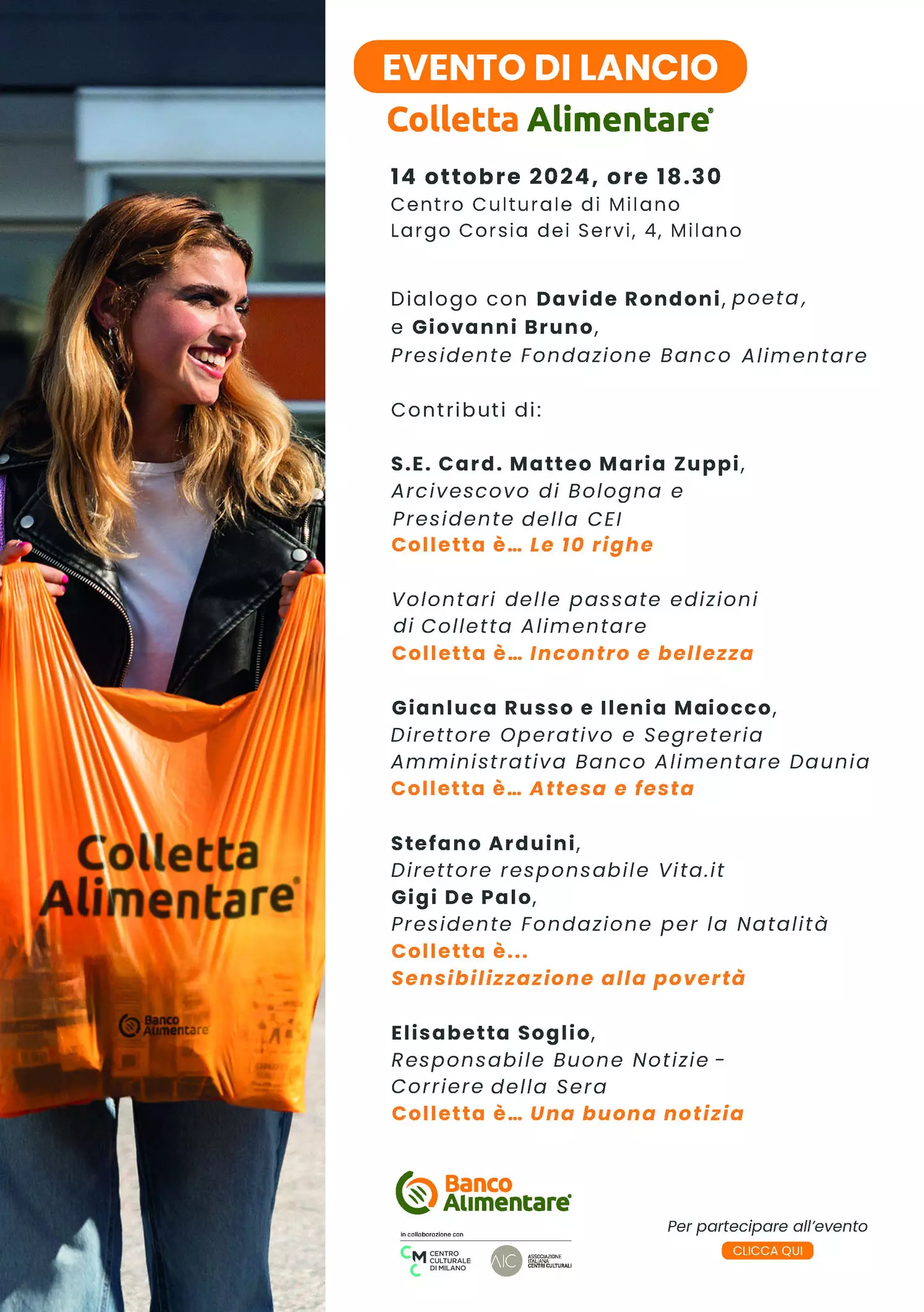 Evento lancio Colletta alimentare