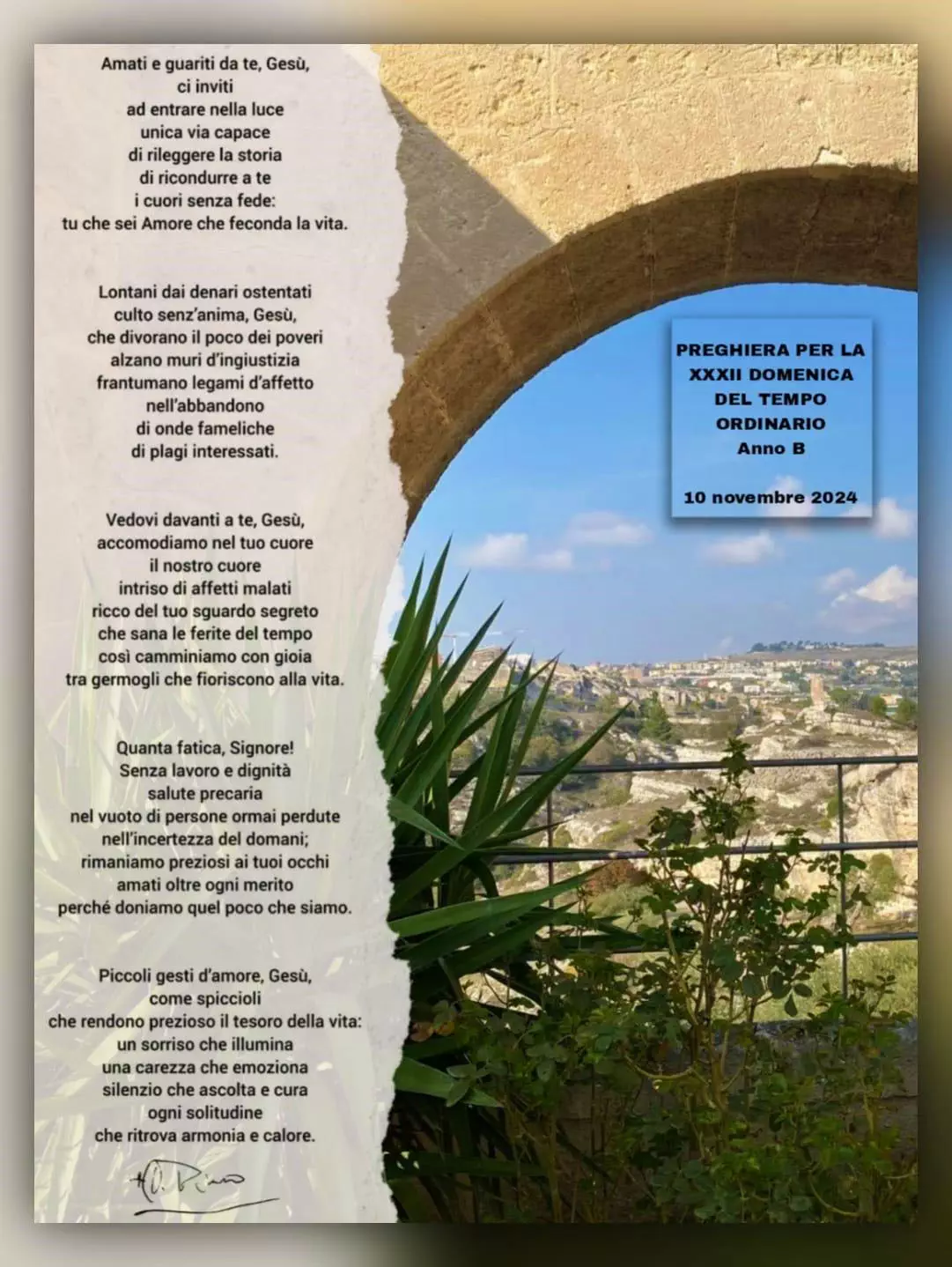 Preghiera per la XXXII Domenica del tempo ordinario 2024_