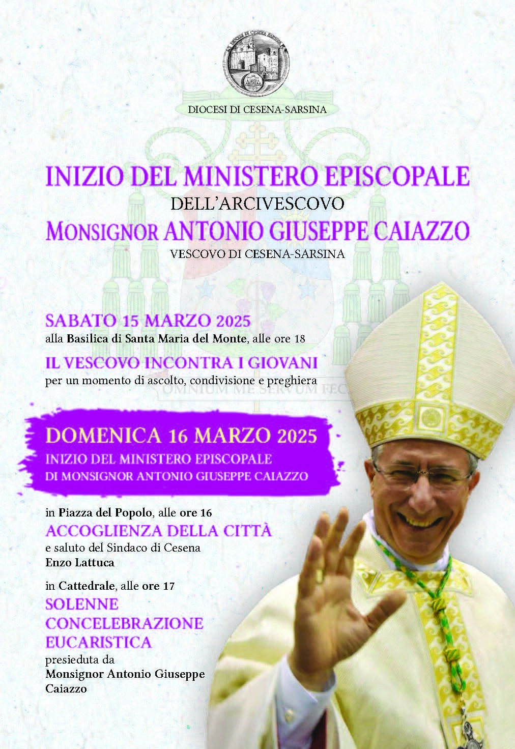 MANIFESTO INGRESSO VESCOVO CAIAZZO