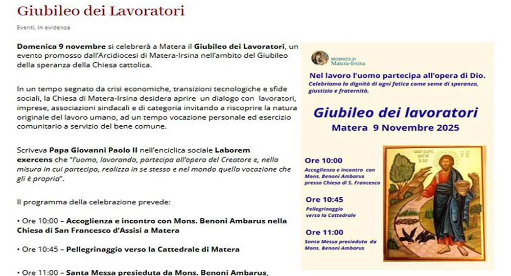 Giubileo dei Lavoratori