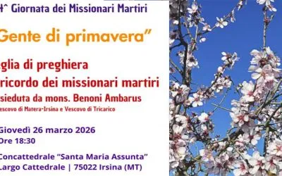 Giornata dei missionari martiri: veglia interdiocesana a Irsina